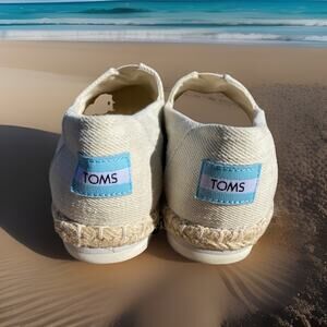 TOMS Alpargata Platform Rope Neutral Espadrille Slip On Ortholite Shoes Size 5.5